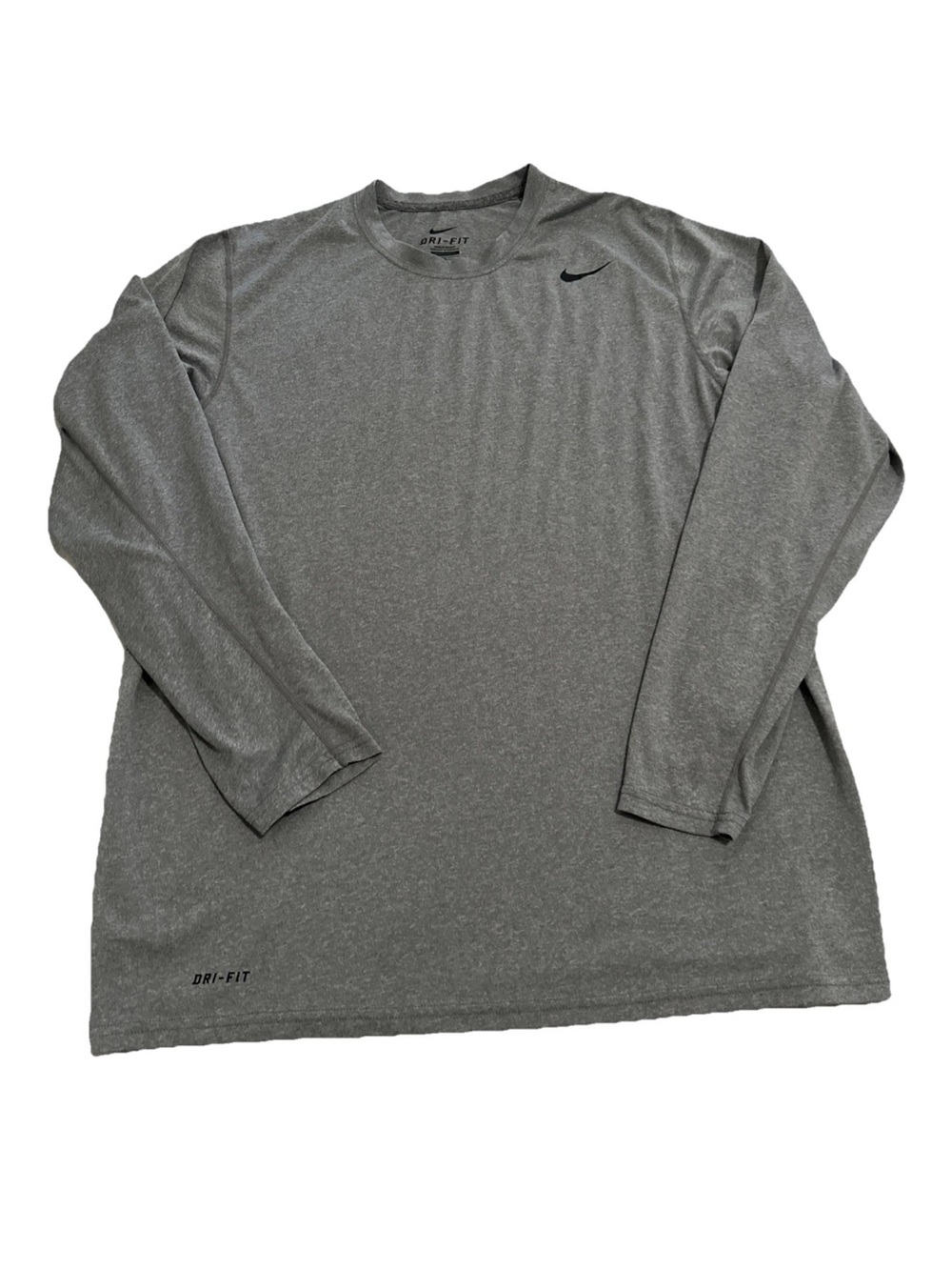 Men's Nike Dri-FIT Grey Long Sleeve Shirt Never Worn Sz L
